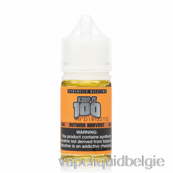 Vape België Herfstoogstzout - Keep It 100 E-liquid - 30ml 30mg